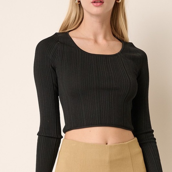 -SWEATER KNIT TOP - Picture 1 of 3